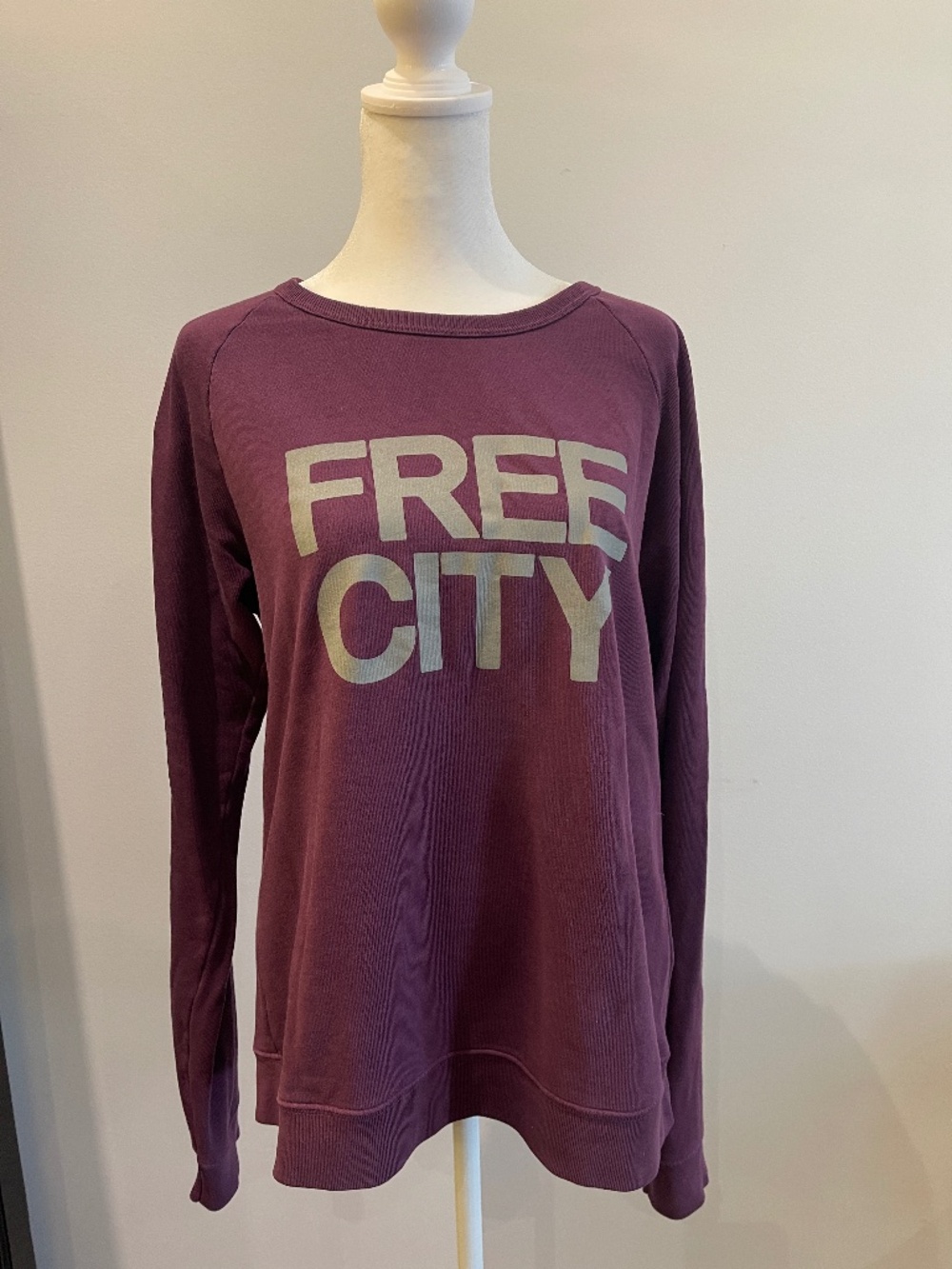 FREECITY Crew Neck Sweatshirt Size Small